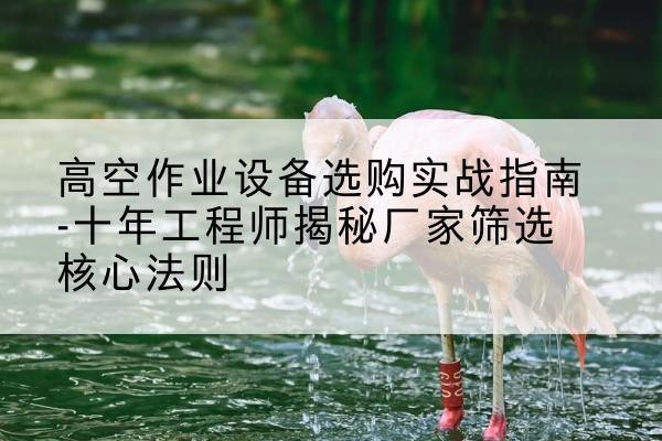 苏仙剪叉式升降机厂家-高空作业设备选购实战指南-十年工程师揭秘厂家筛选核心法则